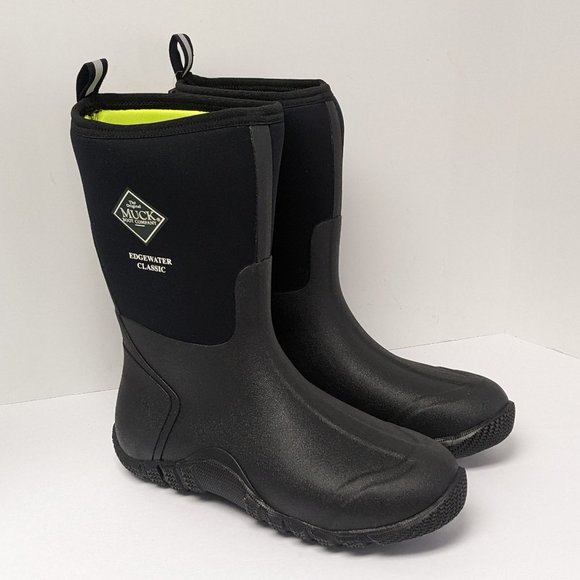 Muck Shoes Muck Edgewater Classic Mid Waterproof Boots Black Mens 2